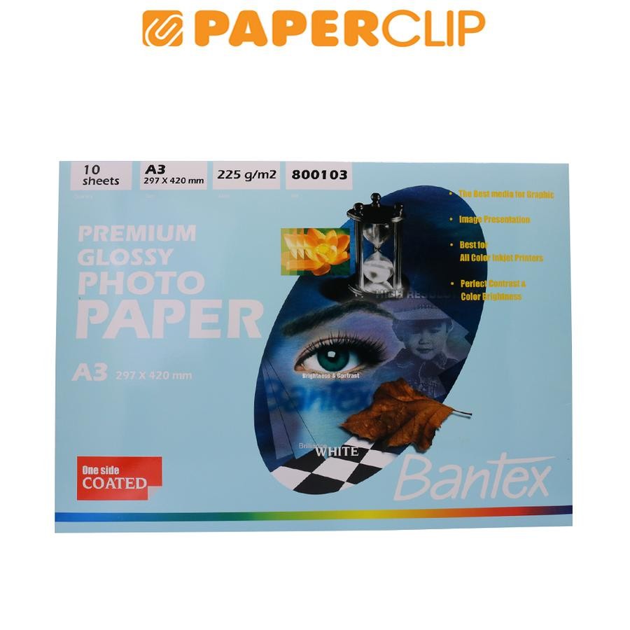 

KERTAS FOTO / INKJET BANTEX 8001-03 225GR A3 ISI 10