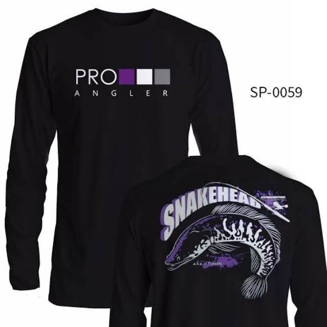 KAOS MANCING PREMIUM SNAKEHEAD / BISA CUSTOM NAMA,LOGO,TULISAN // PAKAIAN MANCING MANTAP