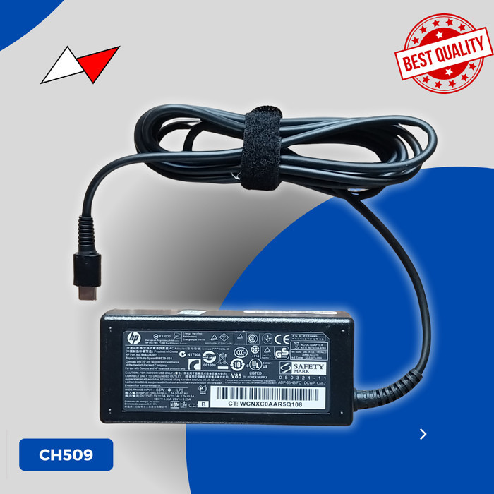 Adaptor Charger Laptop HP Type C 65W 45W New Free kabel power