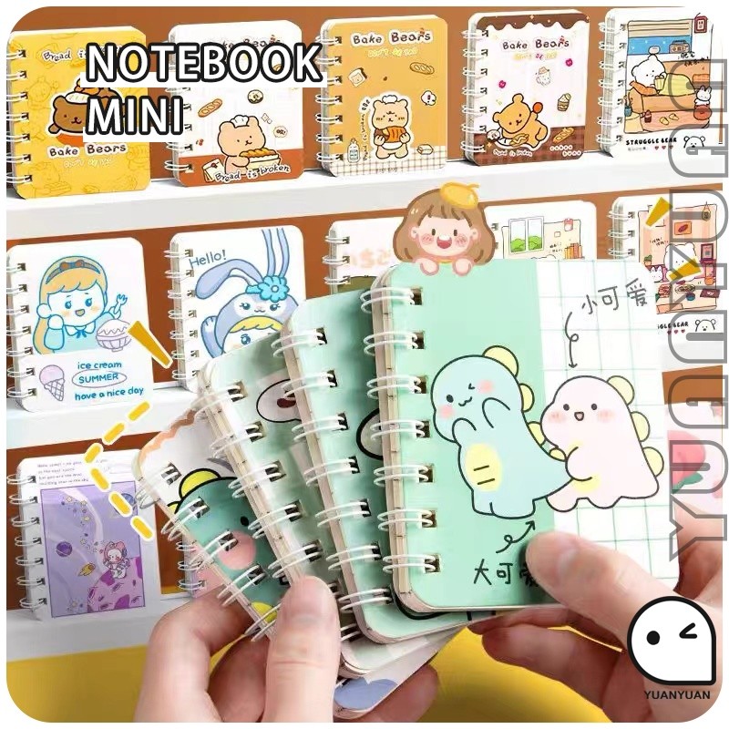 

Notebook Mini Ring A7 / buku diary aesthetic / Notebook A7 Buku Kecil Catatan Buku / Notebook Ring A7 Motif Buku -YuanYuanMall