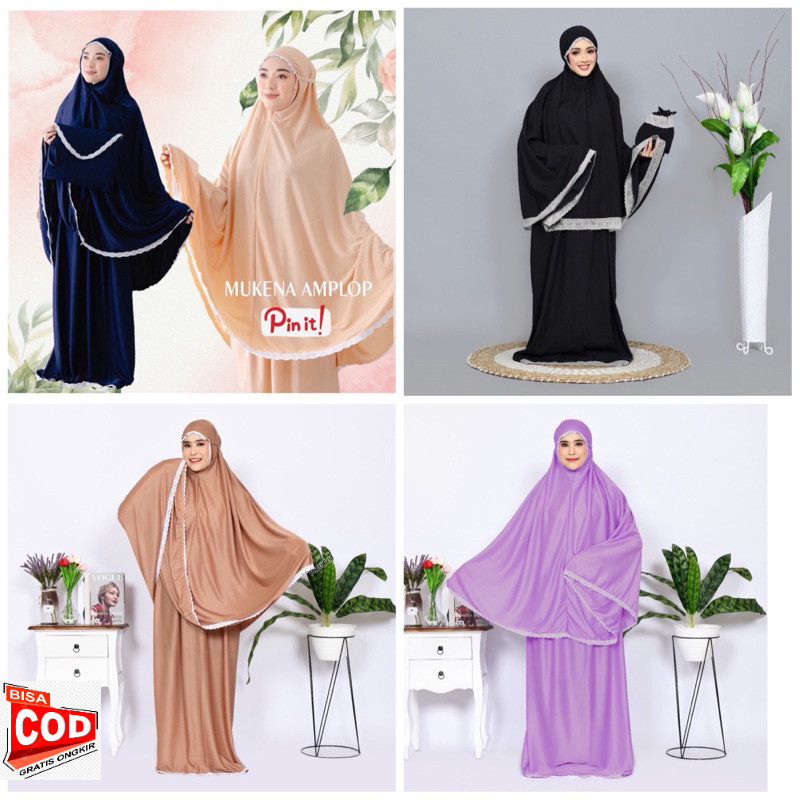 GROSIR 15+ WARNA BAHAN BAGUS MUKENAH AMPLOP MUKENAH DEWASA BANYAK WARNA Gratis Ongkir COD MEDAN TERM