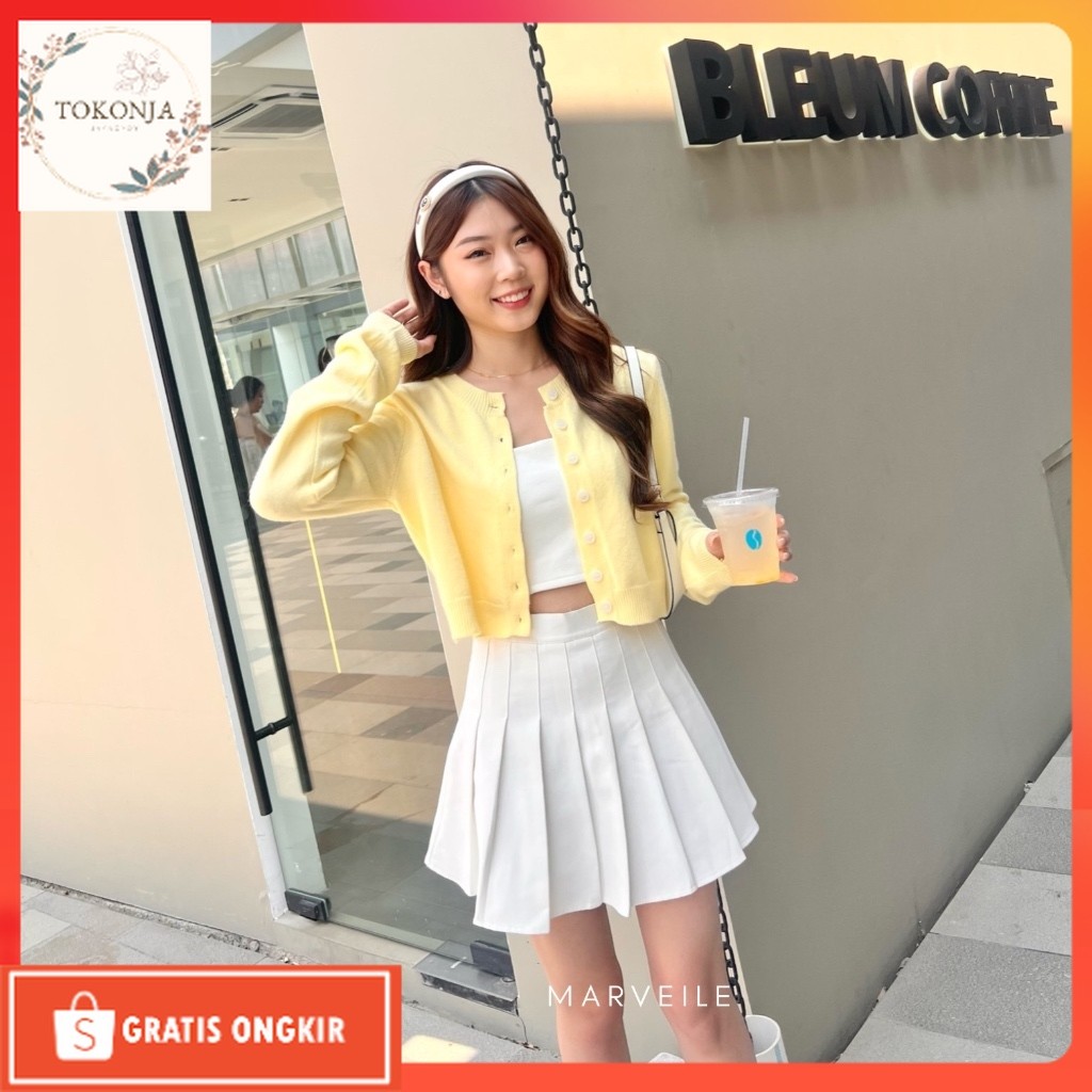 Cardigan Korea / [ Marveile ] Lily Cardigan / Top Outer Korea