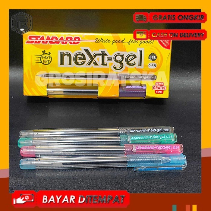 

BALLPOINT, BOLPEN, POLPEN, PULPEN STANDARD NEXT GEL HITAM