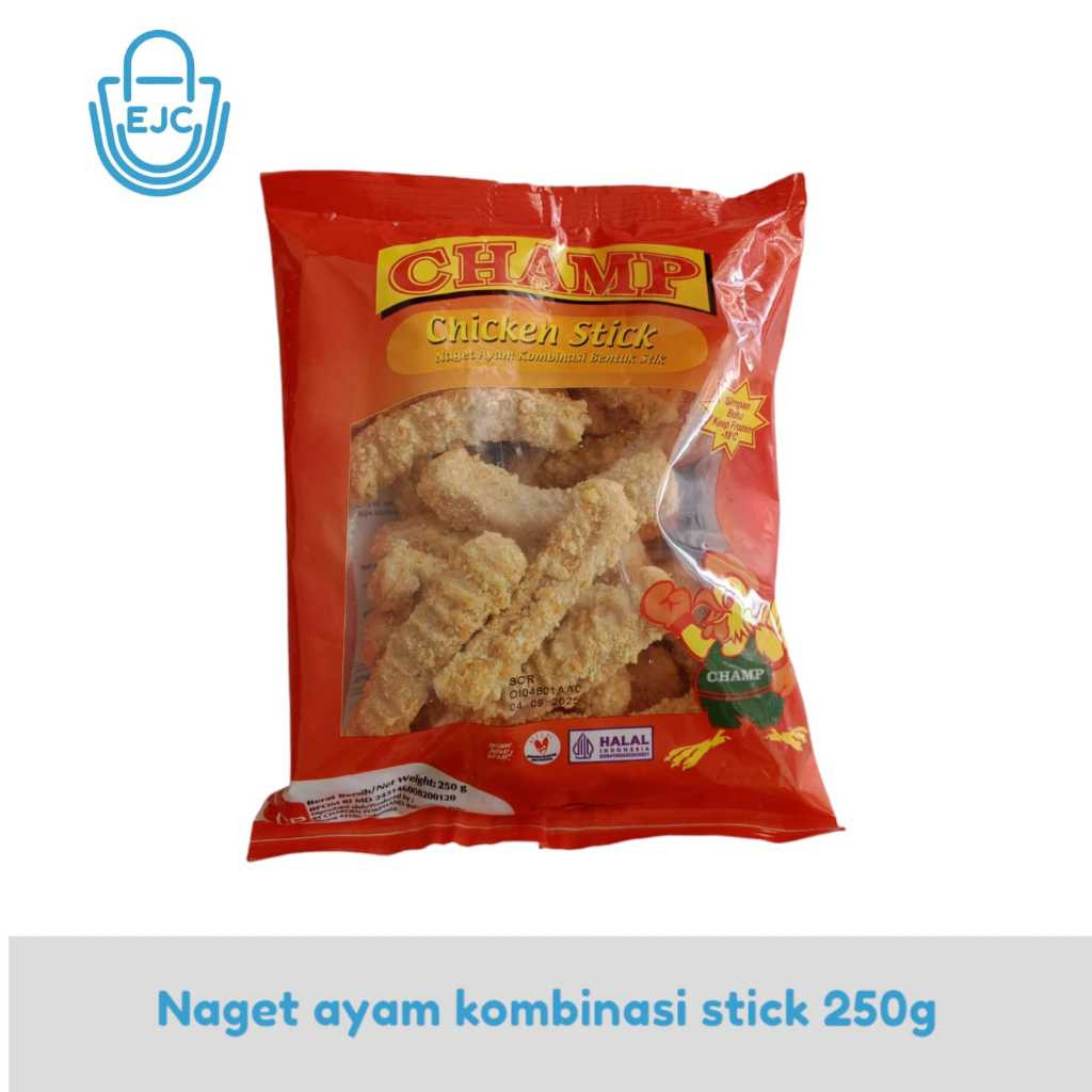 

[EJC] CHICKEN STIKC NUGGET AYAM KOMBINASI STICK CHAMP 250GR
