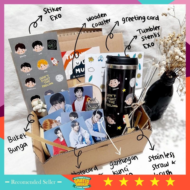 

Kado Natal tahun baru happy new years bagus murah unik / HAMPERS EXO TUMBLER BOTOL | GIFTBOX KPOP | HAMPERS KPOPERS | GIFT SOUVENIR HADIAH KADO ULANG TAHUN WISUDA ANNIVERSARY SWEET SEVENTEEN VALENTINE NATAL LEBARAN IDUL FITRI TAHUN BARU GRADUATION NEW