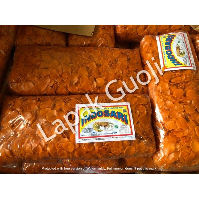 

BEST SELLER Kerupuk Udang Merah, Indosari 1Bal (4kg)