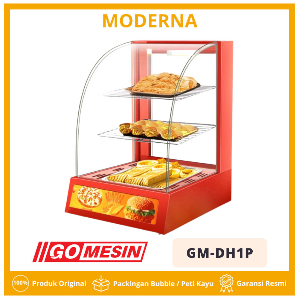 Showcase Warmer Gomesin GM-DH1P Etalase Fried Chicken Penghangat Makanan Original