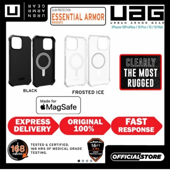 UAG  Case iPhone 13 PRO MAX 13 PRO UAG ESSENTIAL ARMOR MAGSAFE Cover - Primary Focuss