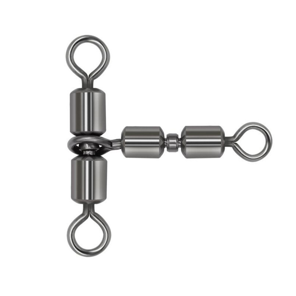 5pcs Fishing Swivels Solid Connector High Speed Double Rolling Triangle Joint Fishing Accessories Fo