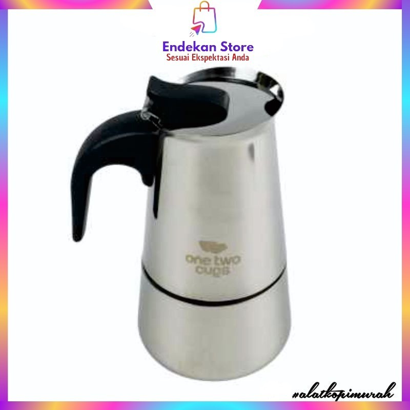 Moka Pot Espresso Stainless Steel 9 Cup 450ml / Mokapot Kopi / Espresso maker / Alat Kopi
