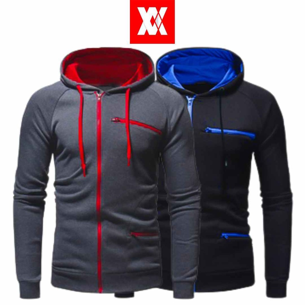 Valir King Calvin -  Jaket Hoodie Pria Keren Bahan Fleece Tebal Premium Quality