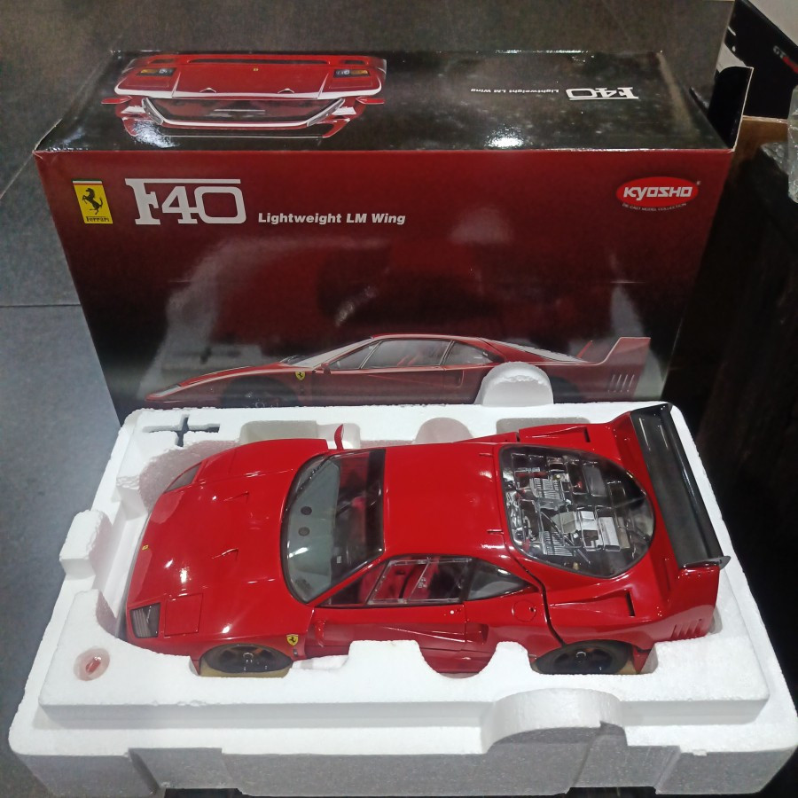 kyosho 1:12 ferrari f40 lightweight LM wing red