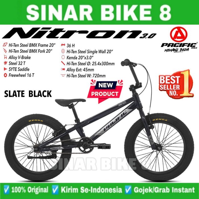 Sepeda BMX PACIFIC NITRON 3.0 Ban Jumbo Ukuran 20 Inch