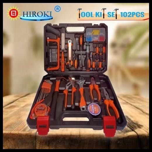 Hiroki 102 Tool Kit Set 102 Pcs Toolkit Pertukangan Alat Tukang Koper