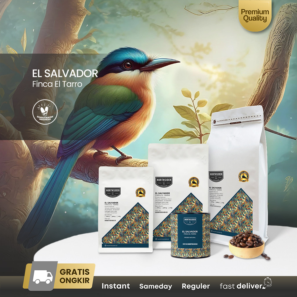

Northsider Kopi Arabika El Salvador Finca El Tarro Natural Coffee