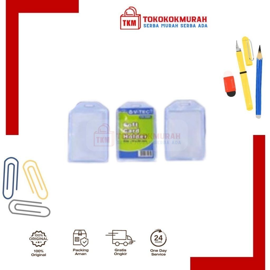 

V TEC SOFT CARD HOLDER SINGLE CH-5485 TRANSPARANT