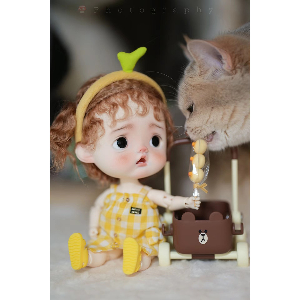 2024 New 1/6 BJD datou rourou Qbaby Big head Resin Doll Fashion Doll