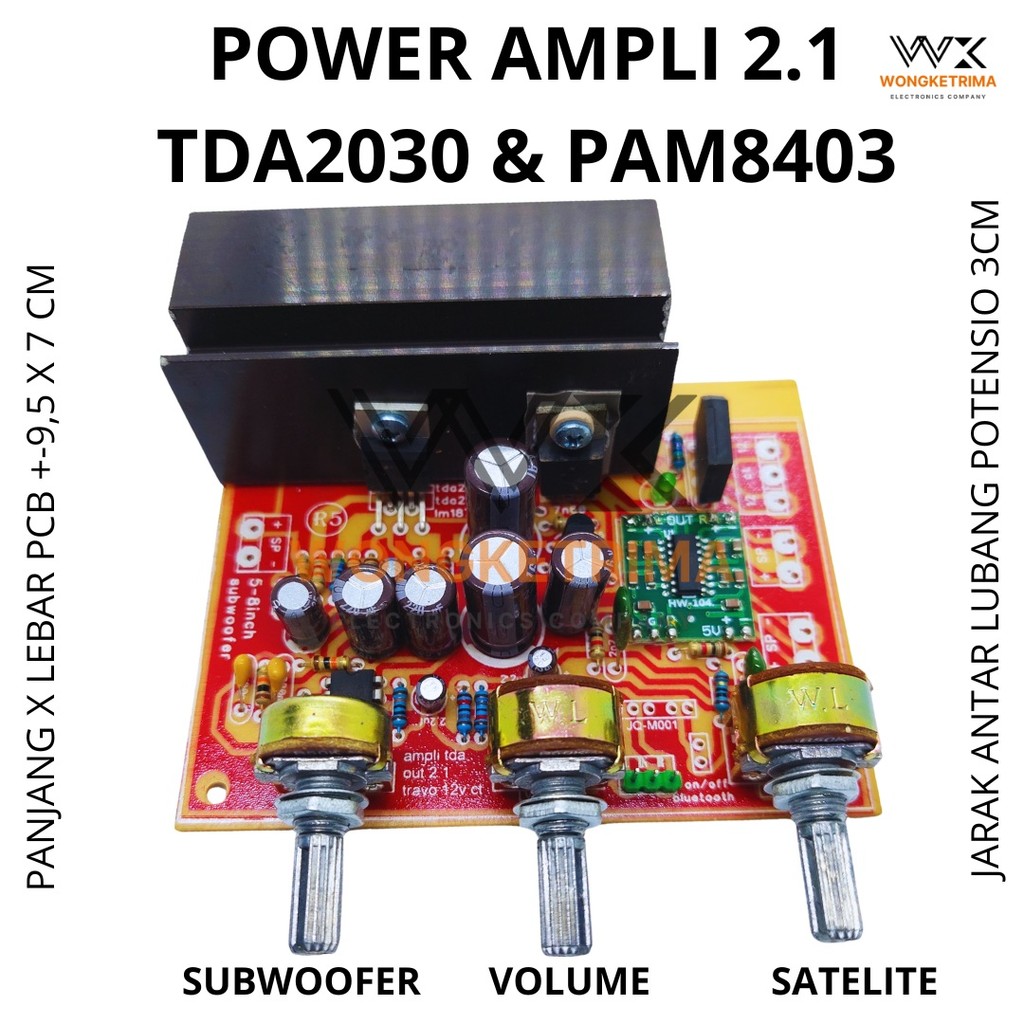POWER AMPLIFIER SUBWOOFER 2.1 COCOK UNTUK SPEAKER KOMPUTER DAN MINIATUR SOUND