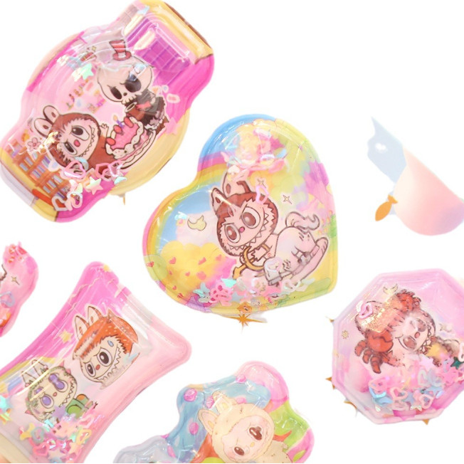 

J2 - Stiker air gantungan aksesoris labubu capy sanrio 3D