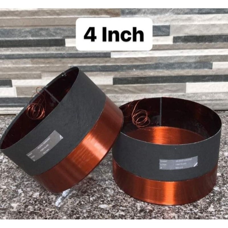 SPUL SPOL SPOOL SPEAKER 4 INCH DIAMETER 100mm IN OUT /LILITAN KAWAT LUAR DALAM