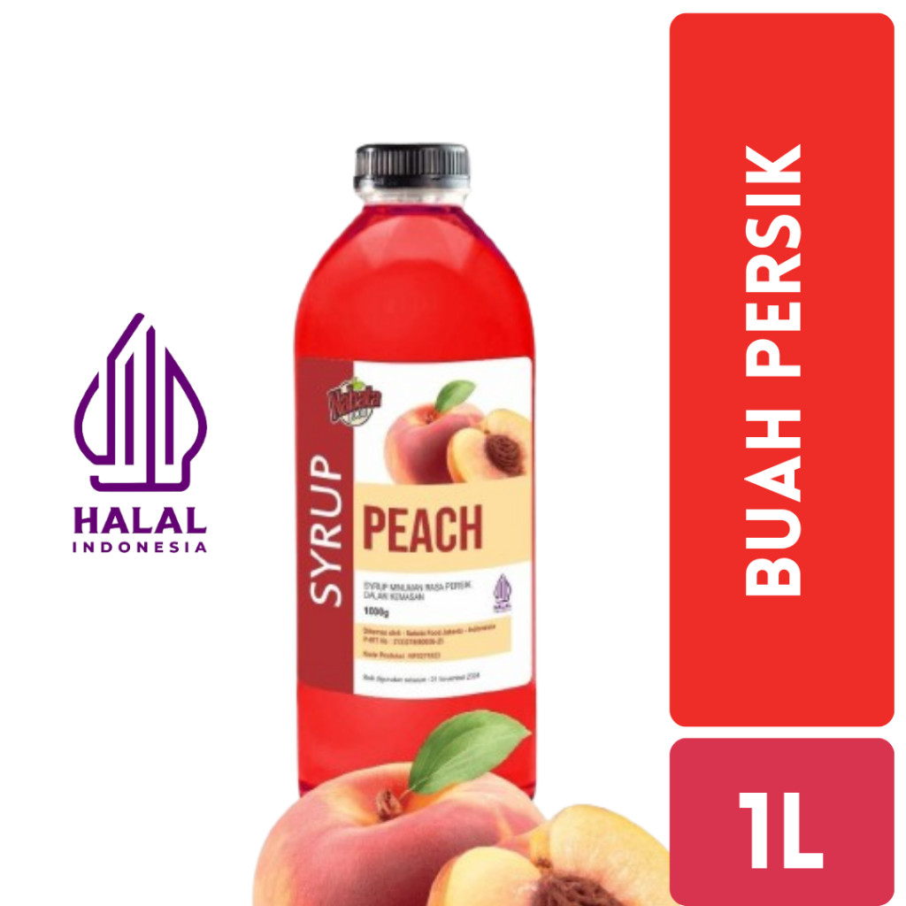 

Promo Murah Syrup Peach 1 Liter Nabata Food | Sirup Buah Persik | Flavoured Sirup Premium