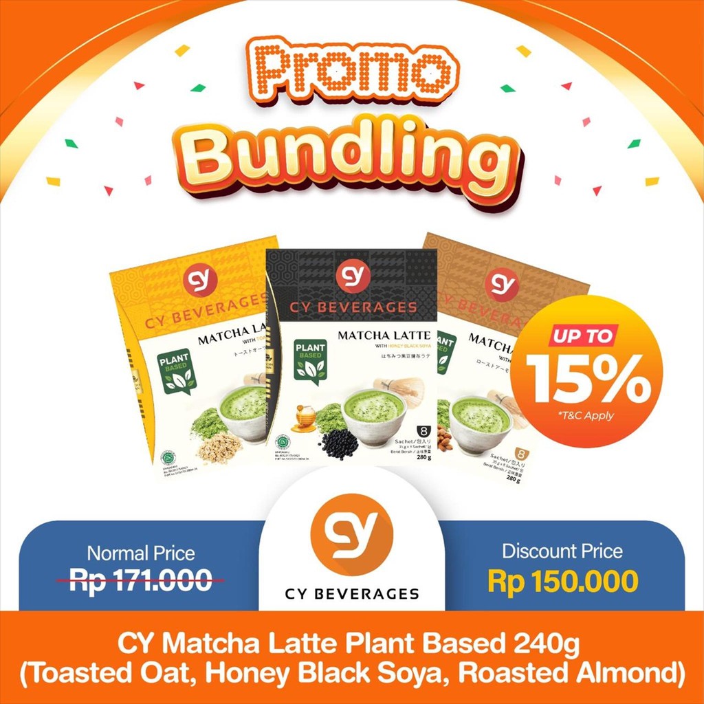 

Promo Bundling CY Beverages Matcha Latte Plant Bassed