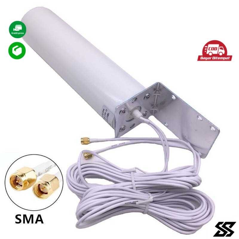 Antena Eksternal Modem Router WiFi 3G 4G LTE 12dBi Konektor SMA