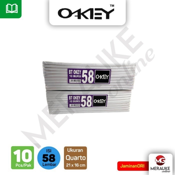 

Buku Tulis Kiky OKEY 58 Lembar (1 Pack Isi 10 Buku)