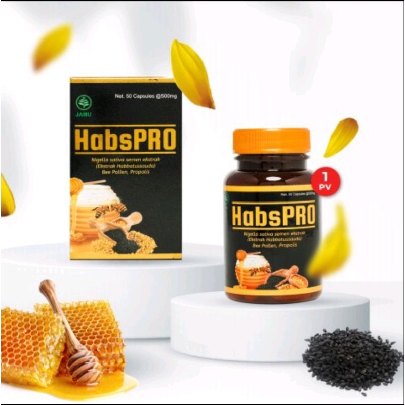 habspro original 100% kemasan isi 55 kapsul