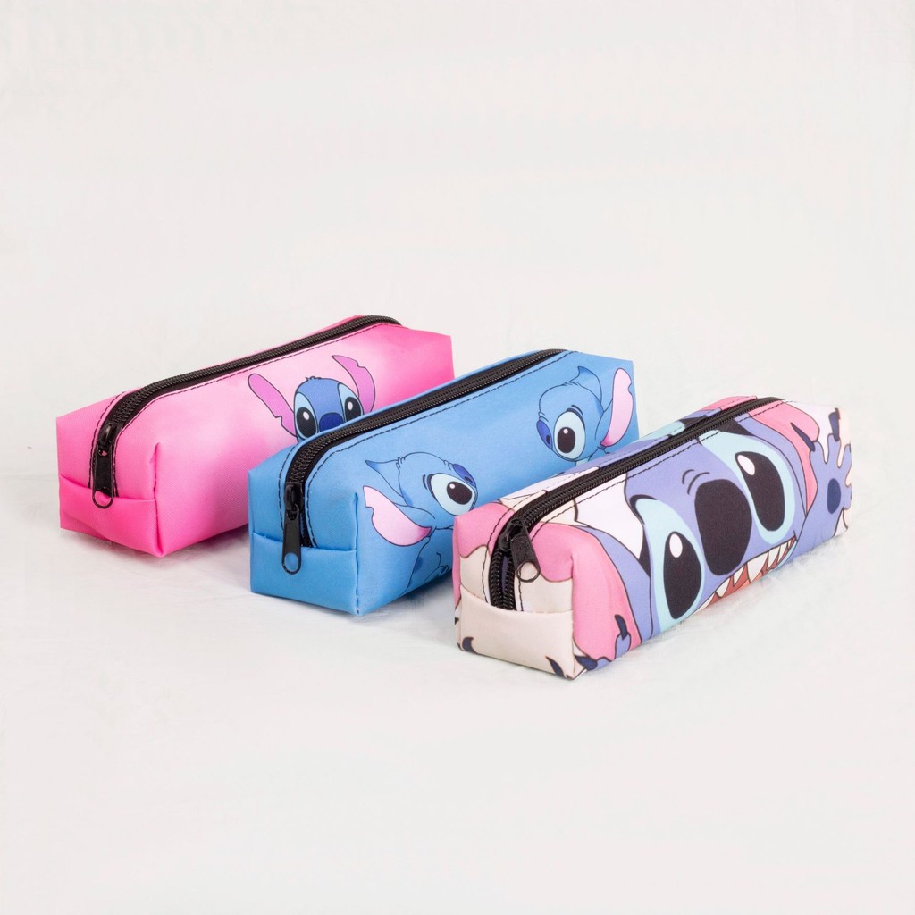 

Kawaii Disney Anime Stitch Pencil Case Stitch Print Pen Bag Cartoon Cute Students Storage Bag Pencil Stationery Toy Gifts