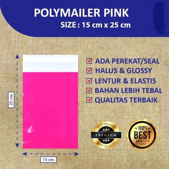 

Polymailer 15x25 WARNA PREMIUM TEBAL GLOSSY