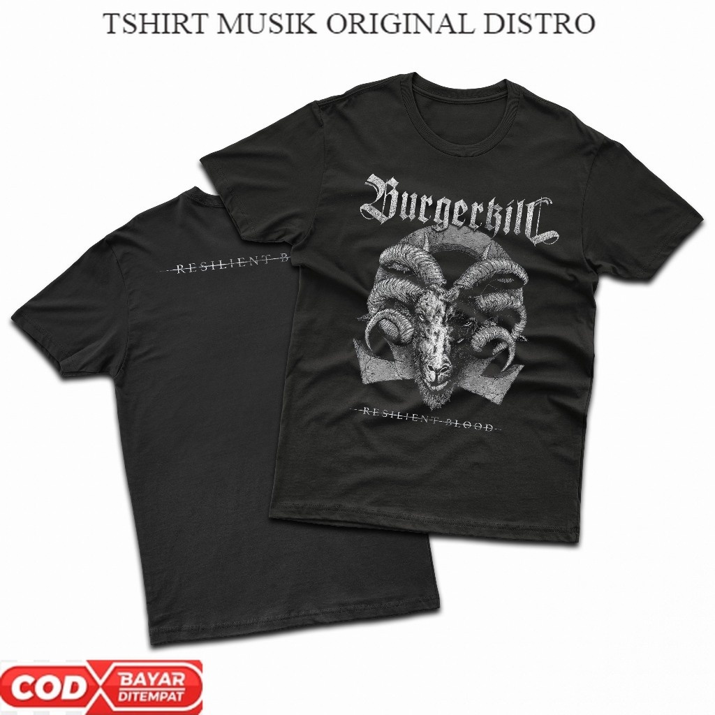 tshirt metal Burgerkill Resilient Blood original distro | kaos burgerkill band | kaos metal | tshirt