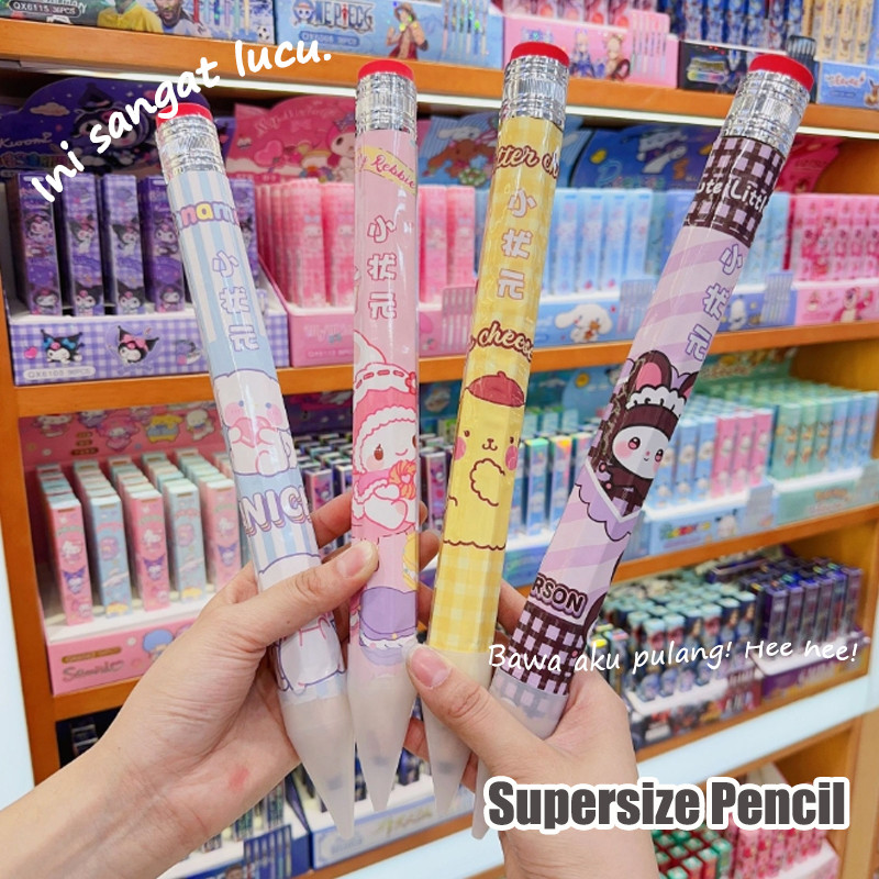 

Pensil besar baru kartun lucu pensil pensil pensil jumbo kreatif Supersized pencils