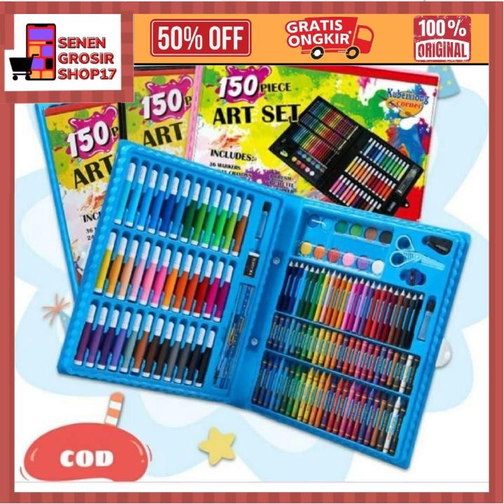 

SN COD Pensil warna 150 pcs - 150 piece art set - Crayon Set 150 Pcs Art Set - Crayon 150pcs Set