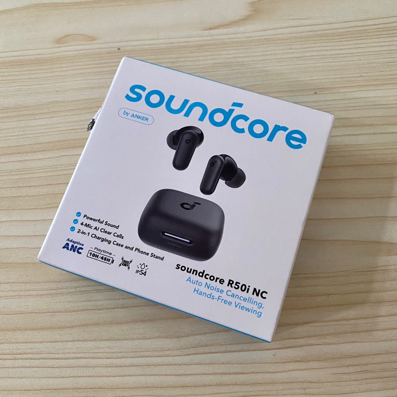 COD// NEW Soundcore by Anker R50i NC Earbuds Adaptive Noise Canceling Headset Wireless Earphone Blue