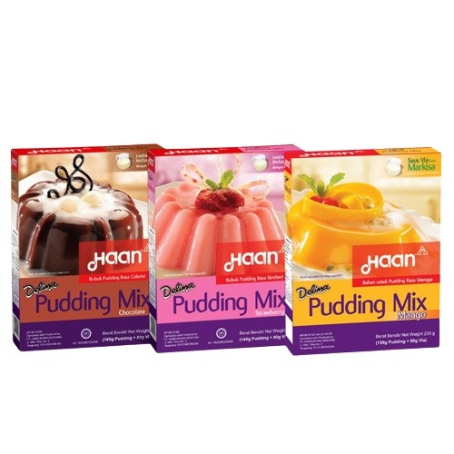 

Puding Instan/Bubuk Puding Premix Haan With Vla 230/245 Gram