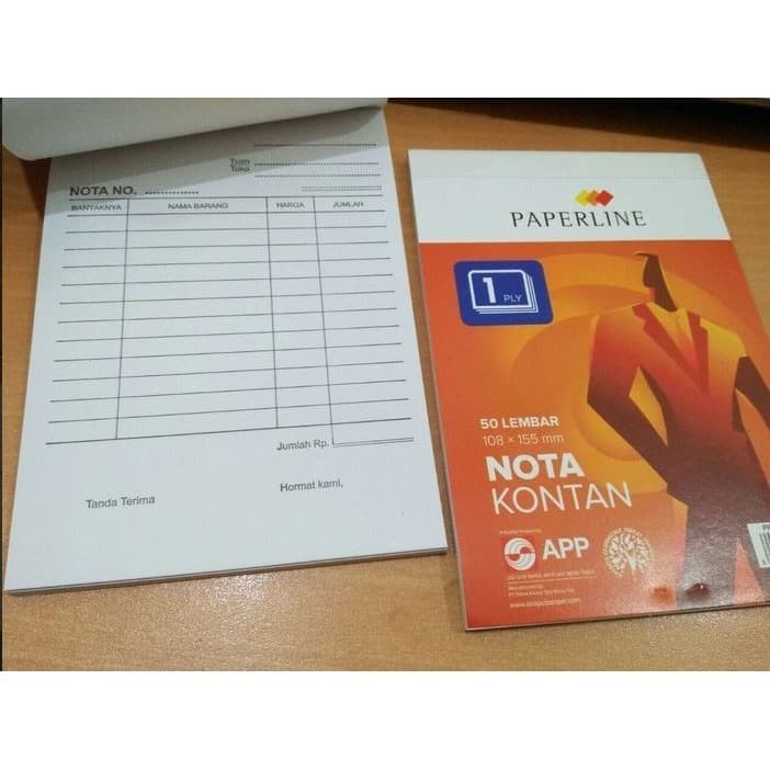 

NOTA KONTAN PPL K1/ NOTA KECIL 1 PLY /K1 PAPERLINE 1Buku saja