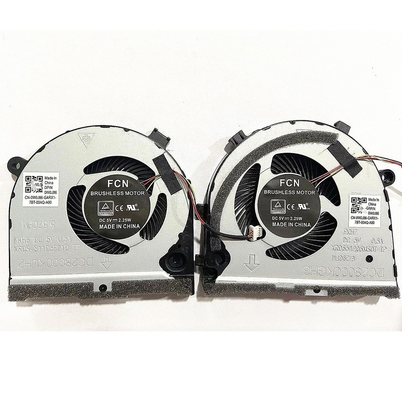 Laptop Cooling Fan For Dell G3 G3-3579 G3-3779  Series Cooler Fan 0TJHF2 TJHF2 0GWMFV GWMFV CPU GPU 