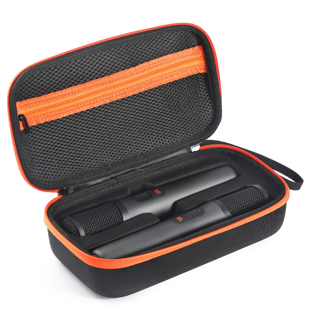 Hard Travel Case for JBL PartyBox Wireless Mic Universal Handheld Dual Mic Travel Bag for JBL PartyB