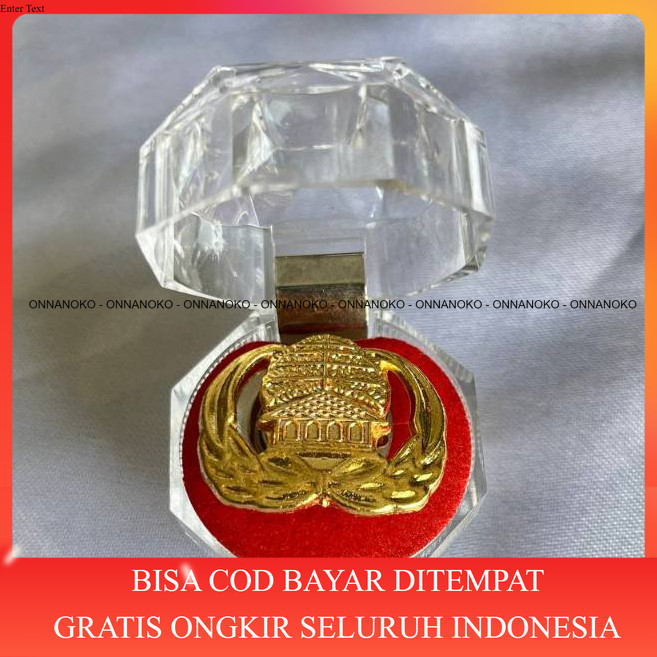 [COD] Pin Lencana Korpri Asn Magnet Emas Peniti Kuningan Cembung Oval Import Halus Mengkilap Grade A