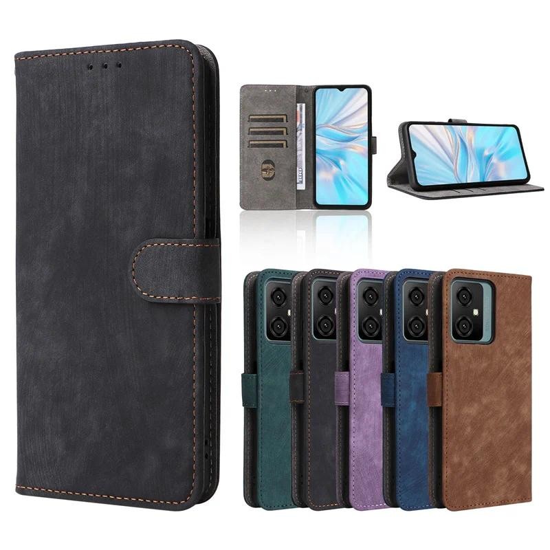For Blackview Oscal C70 Case Wallet Anti-theft Brush Magnetic Flip Leather Cover For Blackview Oscal