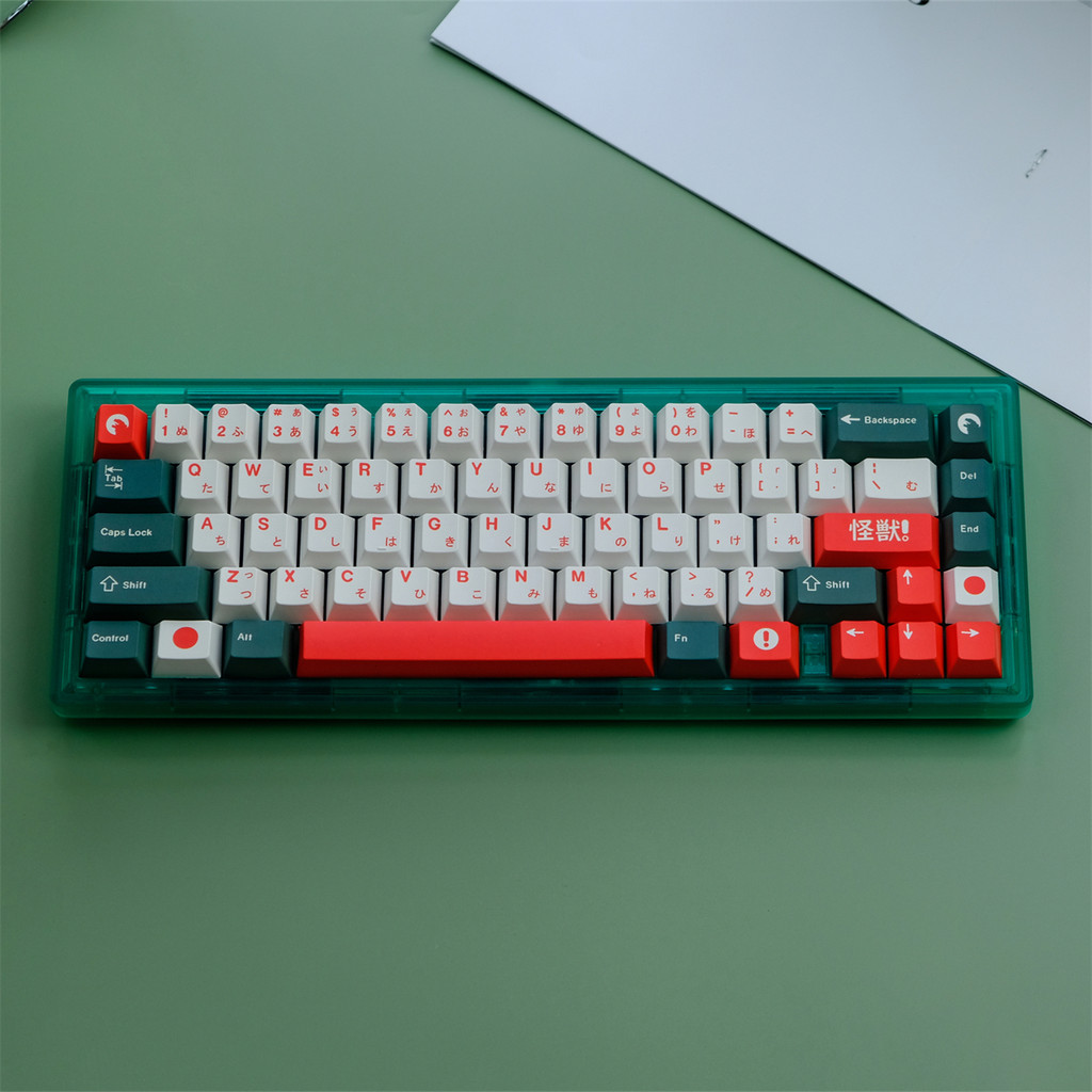 129 Keys GMK Kaiju Keycaps  erry Profile Japanese PBT 5-side Dye Sublimation Me anical Keyboard Keyc
