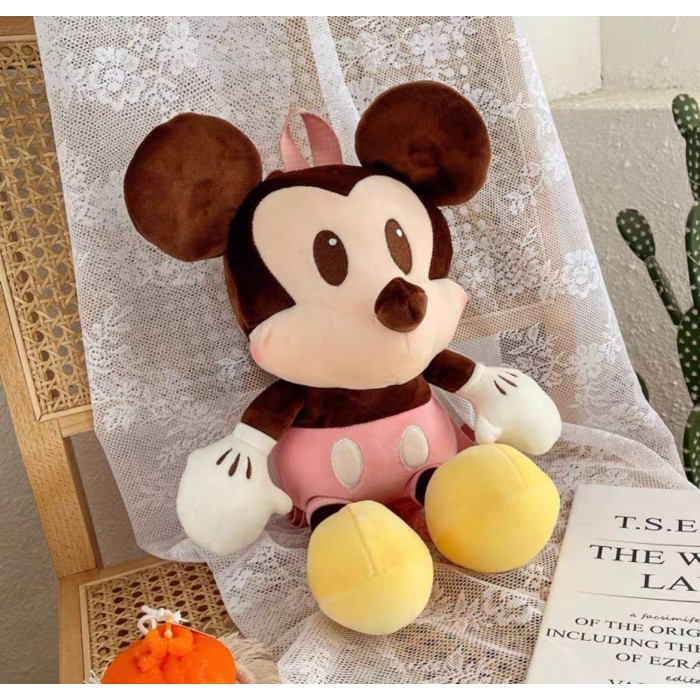 TAS RANSEL BONEKA MICKEY MINNIE MOUSE PINK BACKPACK BAG ANAK DEWASA - MICKEY MOUSE