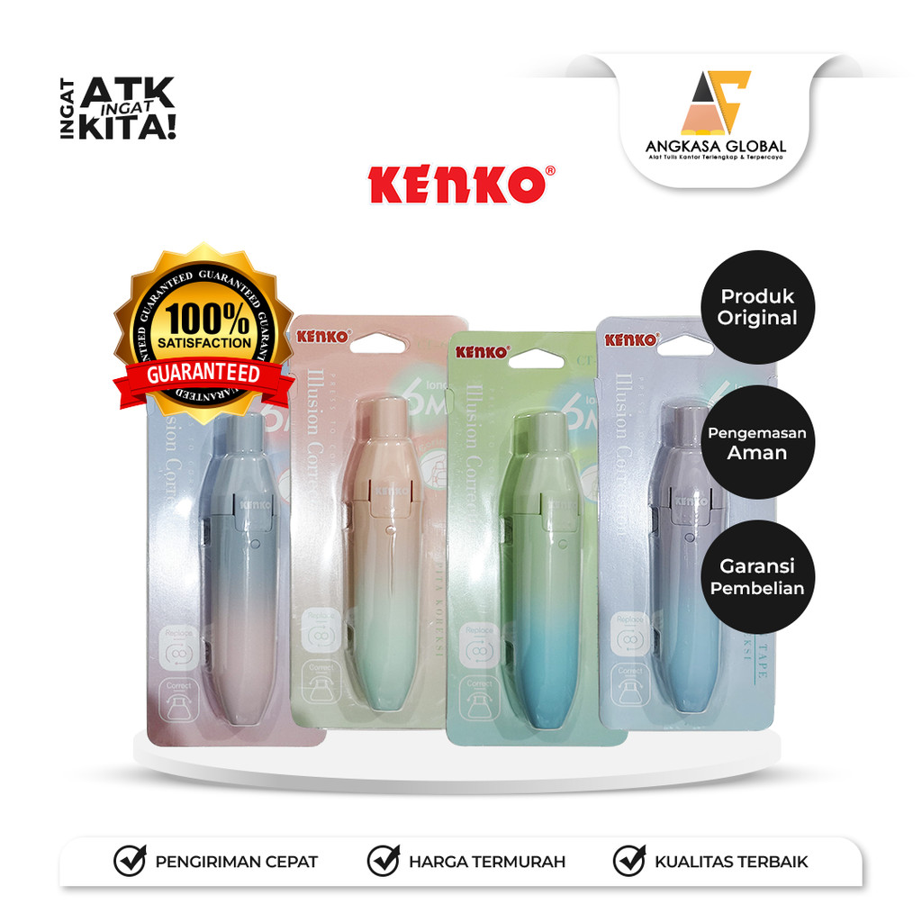 

KENKO PITA KOREKSI/ CORRECTION TAPE CT-601 [6M x 5mm] (1PC)