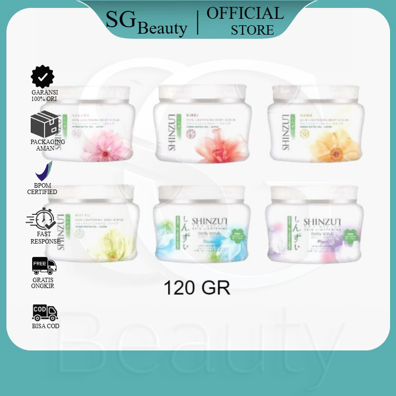 Shinzui Body Scrub 120Gr (Kecil) Lulur Mandi
