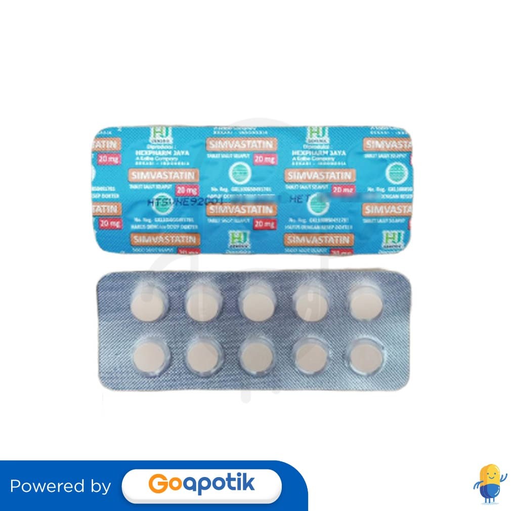 Simvastatin Hexpharm 20 Mg Strip 10 Tablet