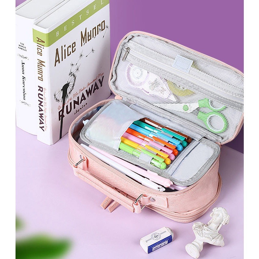 

JAMIN MURAH !!!Tempat Pensil Ritsleting Kapasitas Besar Kotak Pencil Case Large Capacity Kantong Pensil Kapasitas Besar Perlengkapan Multifunction Double Layer Pen Bag Tas Pensil Kantong Pen(BISA LANGSUNG ORDER)