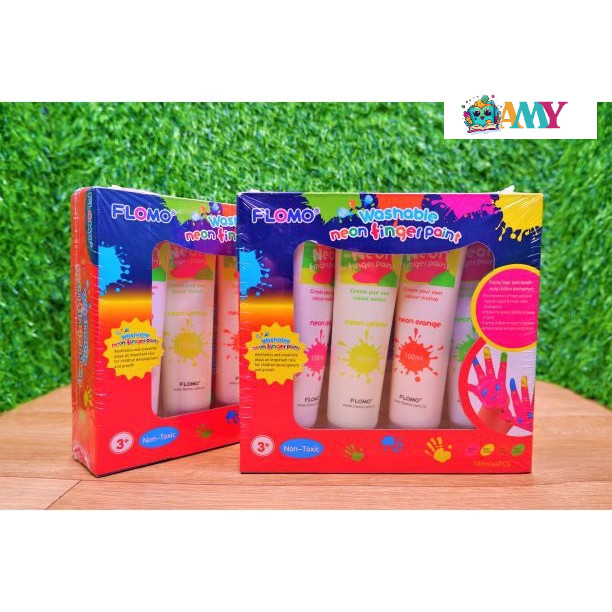 

FLOMO FINGER PAINT NEON COLOUR 4PCS AMY STASIONARY