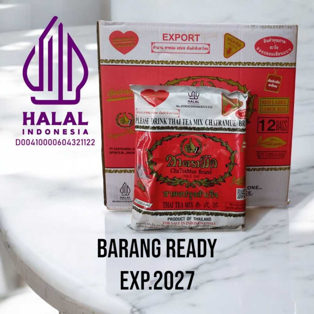 

New Thai Tea Chatramue 400 Gram x 12 Pcs (1 Dus)Premium