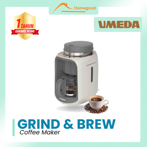 UMEDA Grind and Brew Coffee Maker Mesin Kopi Otomatis Coffee Grinder Drip Coffee